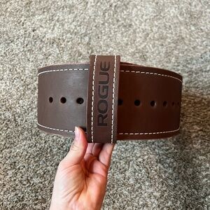 Rogue Brown Leather Weightlifting Belt